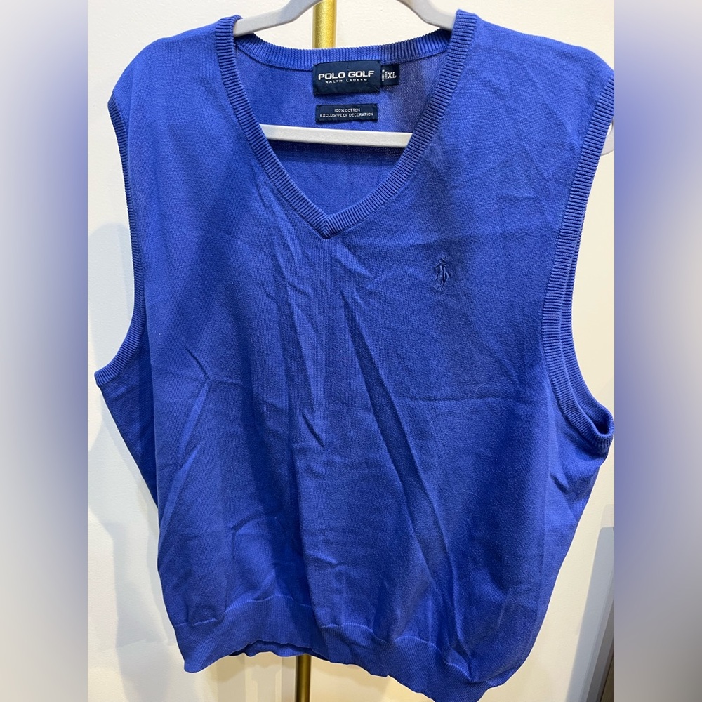 Ralph Lauren Royal Blue Sleeveless Sweater Vest